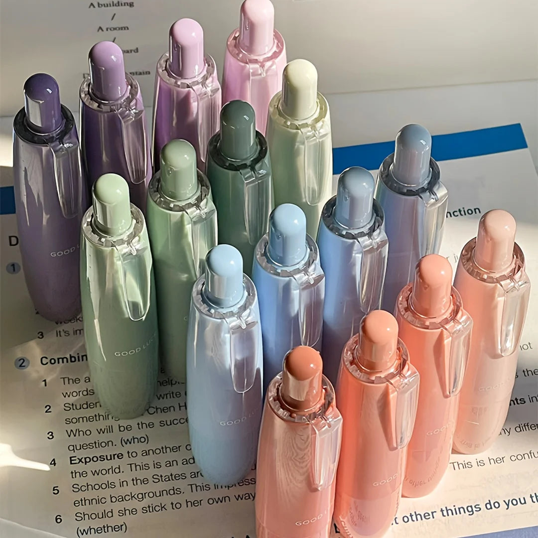 4pcs gradient color tap dot adhesive set, strong double-sided tape, large-capacity replaceable core, hand-made tape