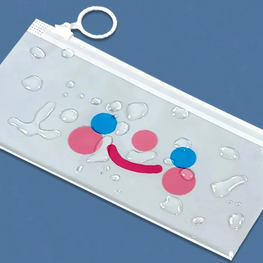 1 pack of 6pcs transparent organizing bag, daily office, daily life storage bag bills, student documents,  pencil case,office