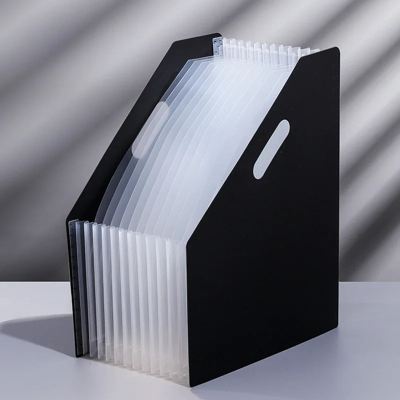 1pc Vertical Portable Folder, Expandable Organ Bag, Multi-layer Student Specific Paper Organizer, Office Files Available