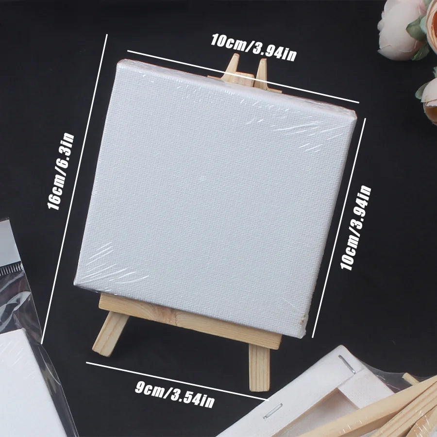 1pc Mini Easel Artists Shelf Canvas Set Desktop Painting Kids Craft DIY Drawing Small Table Tripod Easel Display Holder Wood