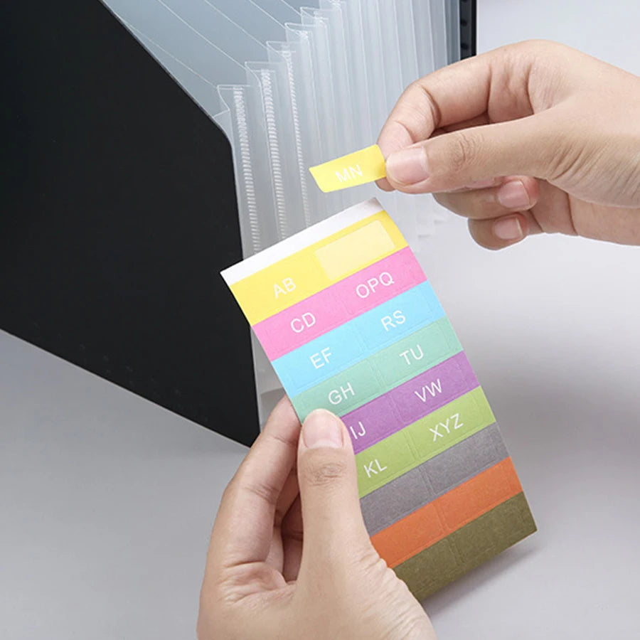 1pc Vertical Portable Folder, Expandable Organ Bag, Multi-layer Student Specific Paper Organizer, Office Files Available