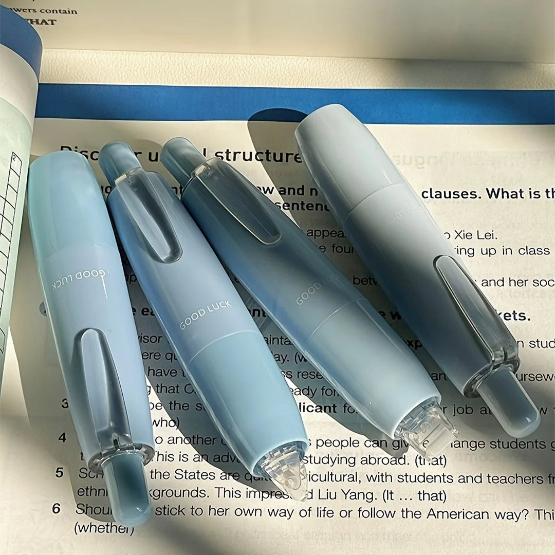 4pcs gradient color tap dot adhesive set, strong double-sided tape, large-capacity replaceable core, hand-made tape