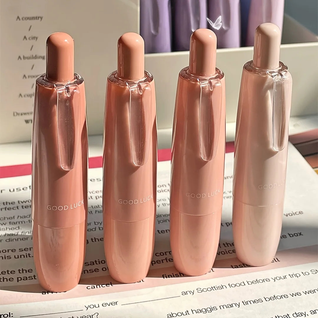 4pcs gradient color tap dot adhesive set, strong double-sided tape, large-capacity replaceable core, hand-made tape