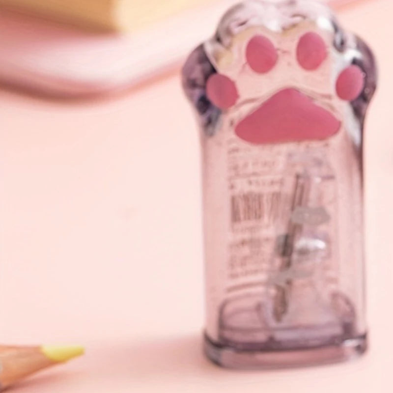 Cat Paw Pencil Sharpener  Manual Pencil  Sharpener  Acrylic  Pencil Sharpener Stationery Gift  Cute Stationery for Art