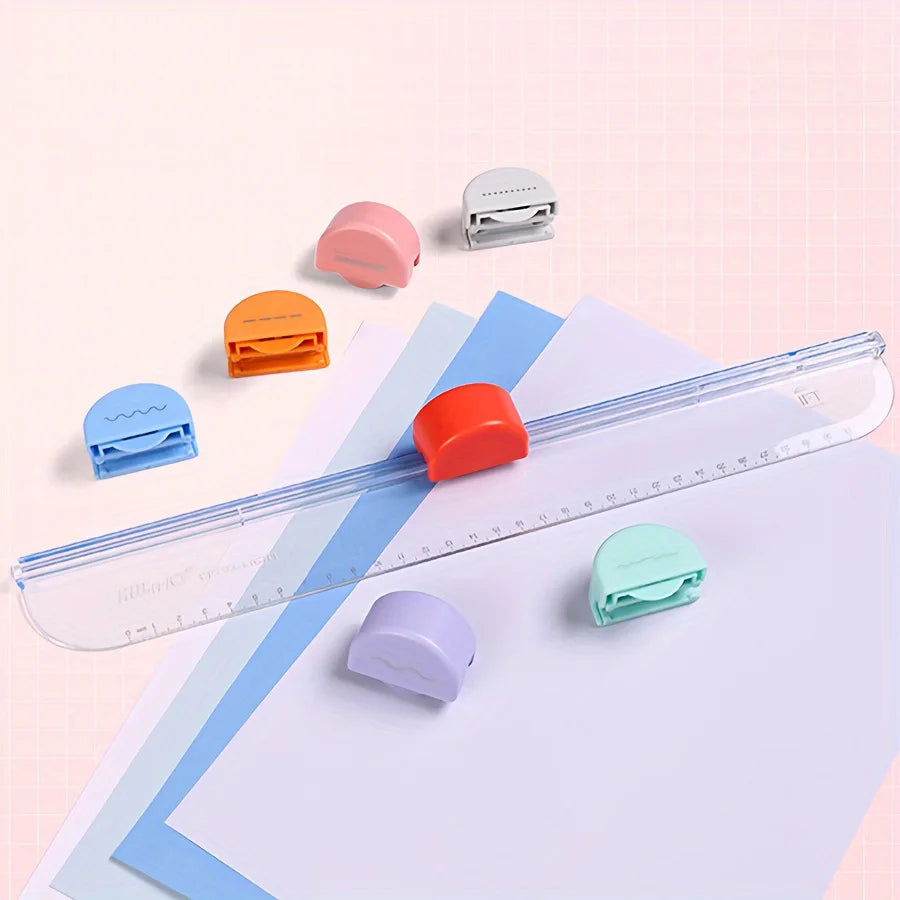 1pc Portable Paper Cutter Effortlessly Cuts Paper Perfectly Every Time, Cutting Paper Safely And Without Hurting Your Hands!