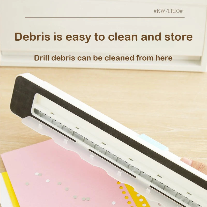 30 Hole A4 B5 A5 B6 A6 Loose Leaf Punch Notebook Planner Paper Hand Push Perforated Puncher School Supplies Stationery