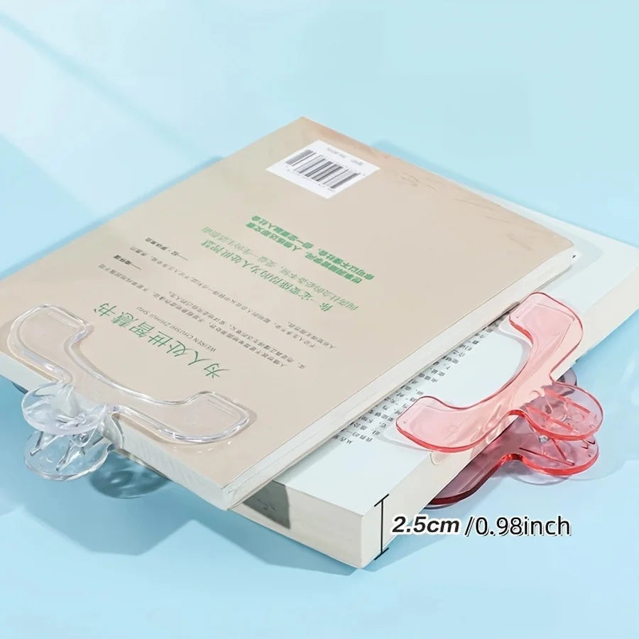12° Support Angle Reading Aid Fixed Book Clip Anti-slip Visible Reading Book Marker Clip Creative Comfortable Books Fixed Clip