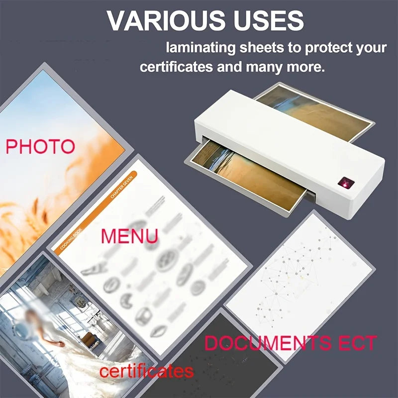 100PCS/2 inch 97mmx67mm Clear Thermal Laminating Pouches Laminating Sheets Laminating Film for Laminator