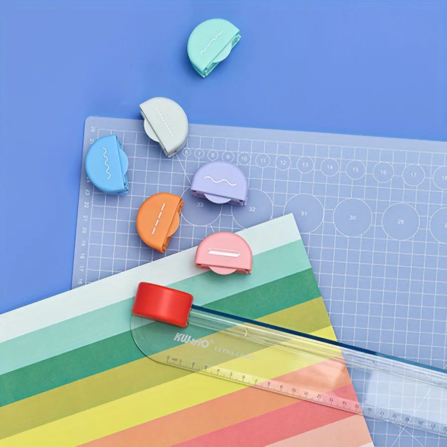 1pc Portable Paper Cutter Effortlessly Cuts Paper Perfectly Every Time, Cutting Paper Safely And Without Hurting Your Hands!