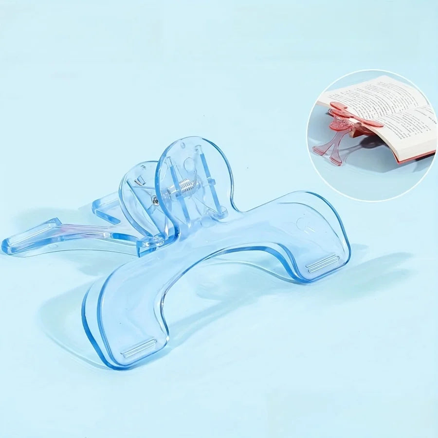 12° Support Angle Reading Aid Fixed Book Clip Anti-slip Visible Reading Book Marker Clip Creative Comfortable Books Fixed Clip