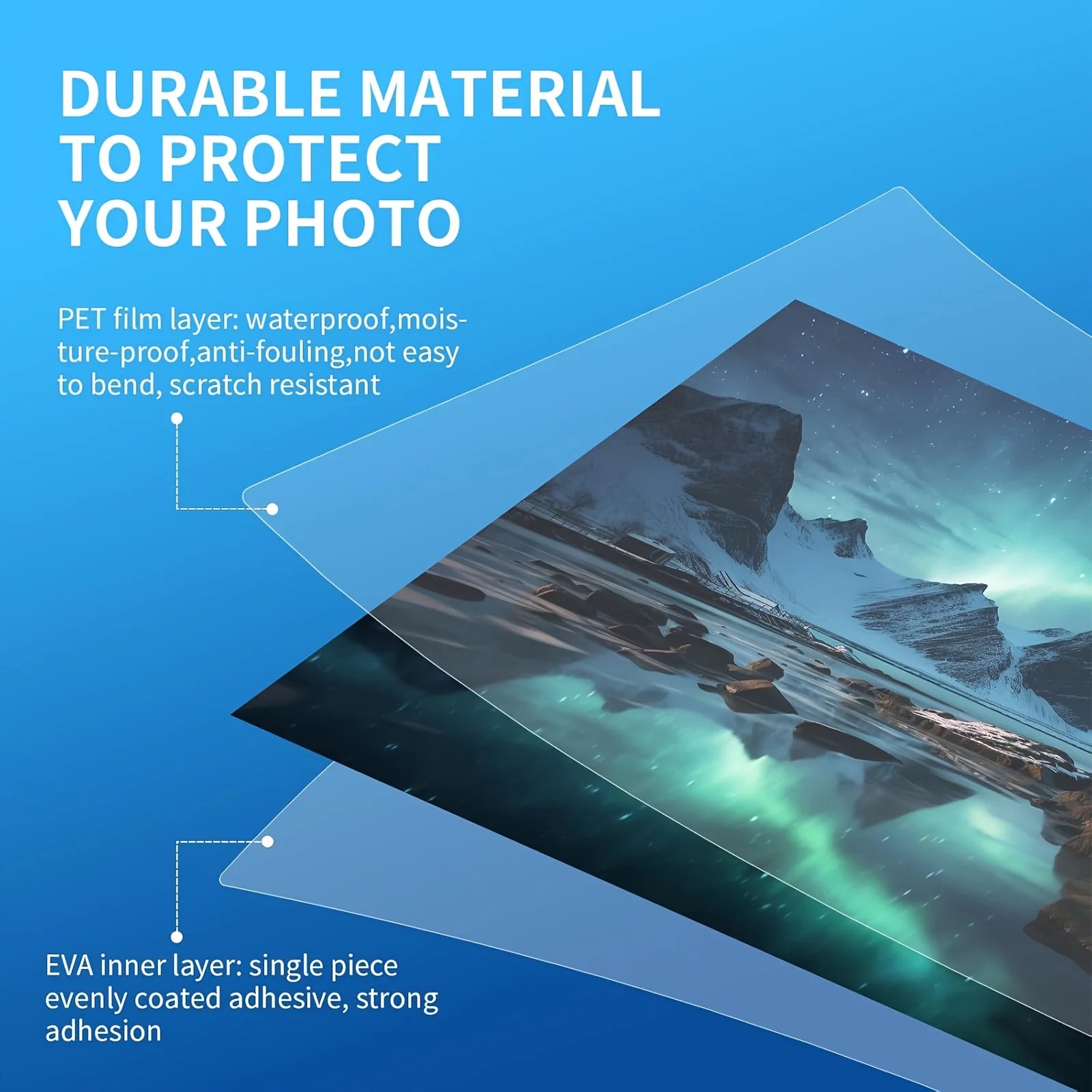 100PCS/2 inch 97mmx67mm Clear Thermal Laminating Pouches Laminating Sheets Laminating Film for Laminator